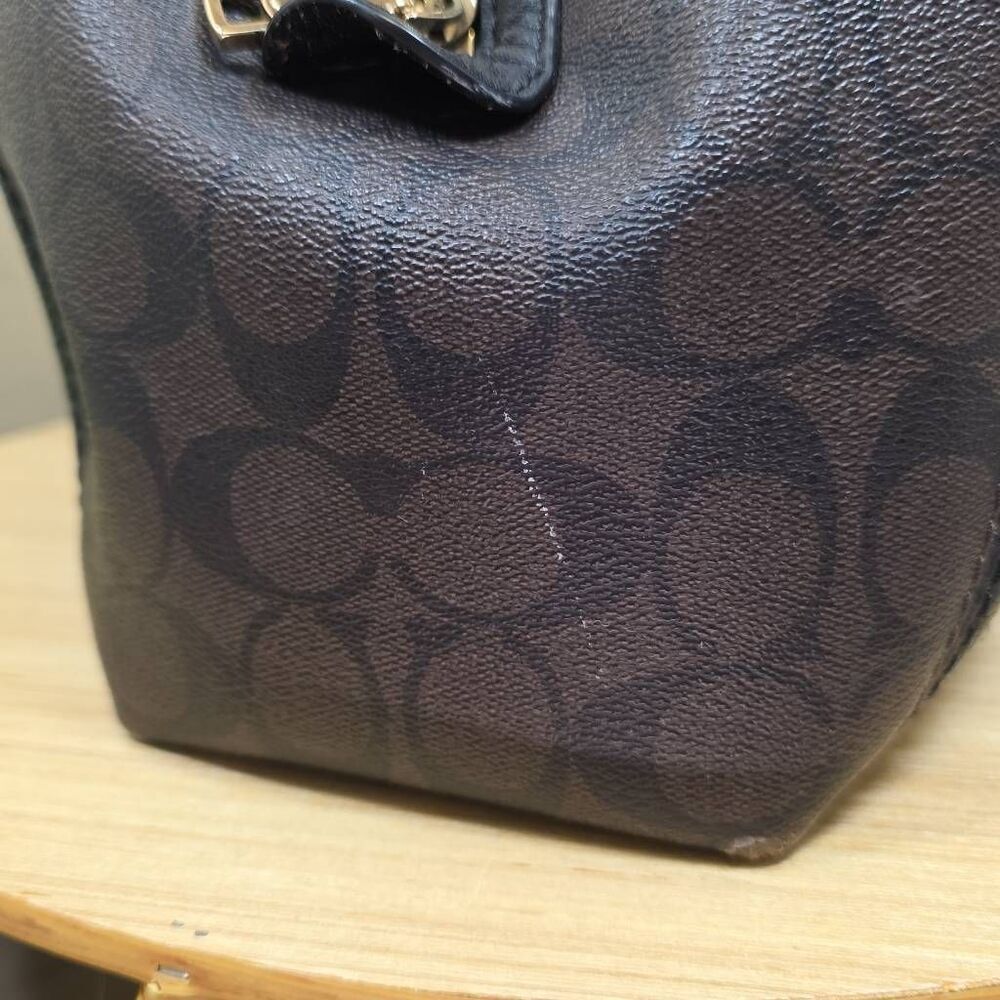Coach Lexy Shoulder Bag with Rivets + Matching Wallet - Picture 9 of 15